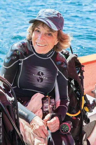 Número 6 é a Dra. Sylvia Earle. (Cortesia de Kip Evans)