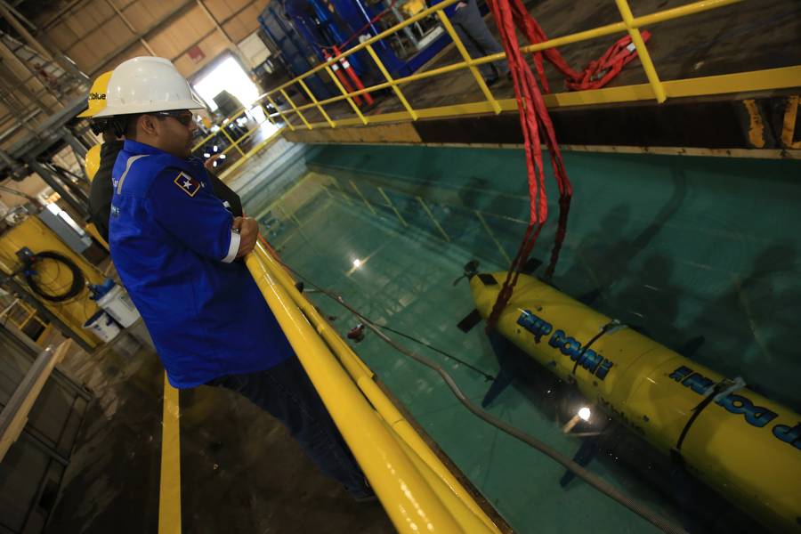 Texas A & M Univ. A Ocean Engineering está usando navios drones e AUVs para explorar habitats oceânicos remotos (Foto: Woodruff Patrick Laputka)