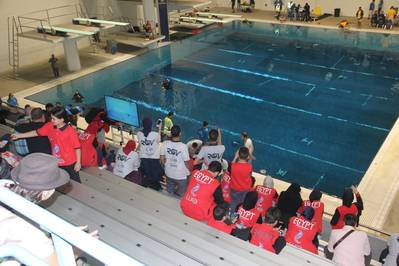 O 2018 MATE International ROV Competition foi realizado no King County Aquatic Center em Federal Way, Washington. (Foto: MATE)