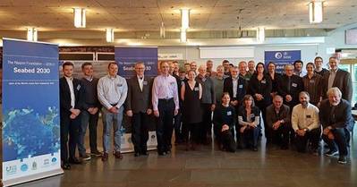 Participantes da primeira reunião de mapeamento do Ártico, Antártica e Pacífico Norte para o Projeto GEBCO Seabed 2030 da The Nippon Foundation, realizada na Universidade de Estocolmo, de 8 a 10 de outubro (Imagem: The Nippon Foundation / GEBCO)