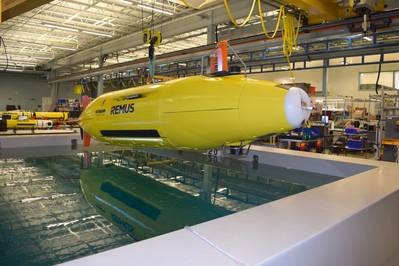 Vehículo submarino autónomo REMUS de Hydroid (Foto: Hydroid)
