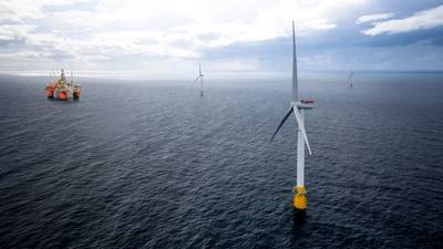 El proyecto Hywind Tampen de Equinor utilizará turbinas eólicas flotantes para proporcionar energía a las instalaciones de producción de petróleo y gas de Snorre y Gullfaks. (Imagen: Equinor)