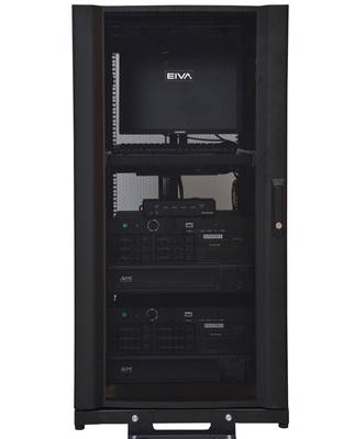 नवीसिट पेरीओ रैक सिस्टम में दोहरी कंप्यूटर, ट्रांसमीटर और यूपीएस बिजली की आपूर्ति शामिल है (छवि: ईआईवीए)