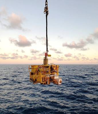 海底 2.0 采油树部署在巴西近海（图片来源：TechnipFMC）