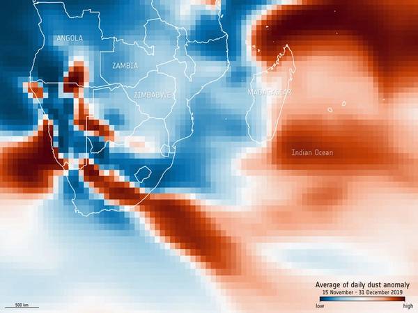 Crédito da imagem Serviço de monitoramento da atmosfera Copernicus