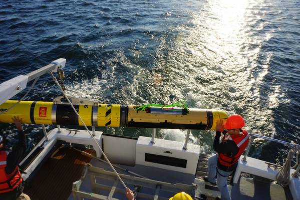El REMUS 600 AUV de la Armada de los EE. UU. Está equipado con el Sonar de Apertura Sintética AquaPix MINSAS de Kraken. (Foto: Kraken)