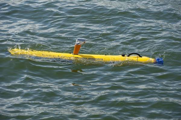 Vehículo submarino no tripulado Bluefin-9 (UUV). Imagen: Sistemas de misión de General Dynamics