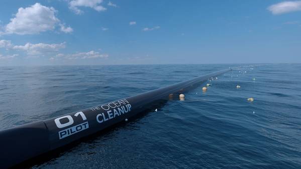 O sistema Ocean Cleanup (Foto: Seatools)