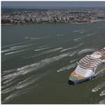 The world’s largest cruise ship, Harmony of the Seas, fitted with three WaveRadar REX. 