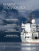 Marine Technology Magazine Cover May 2018 - Hydrographic Survey: Single beam and Multibeam Sonar