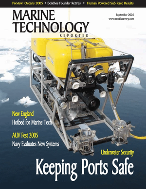 Marine Technology Magazine Cover Sep 2005 - Maritime Security & Undersea Defense