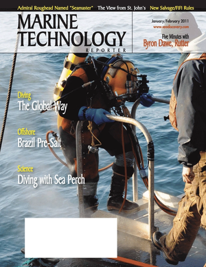 Marine Technology Magazine Cover Jan 2011 - Marine Salvage & Recovery