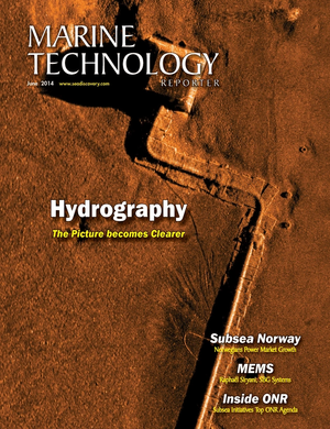 Marine Technology Magazine Cover Jun 2014 - Hydrographic Survey