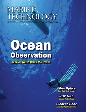 Marine Technology Magazine Cover Sep 2014 - Ocean Observation: Gliders, Buoys & Sub-Surface Networks
