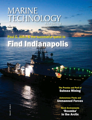 Marine Technology Magazine Cover Oct 2017 - AUV Operations