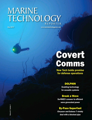 Marine Technology Magazine Cover May 2019 - Underwater Defense Technology