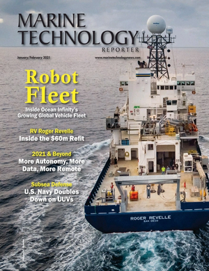 Marine Technology Magazine Cover Jan 2021 - Underwater Vehicle Annual 