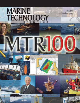 Marine Technology Magazine Cover Jun 2006 - The MTR 200