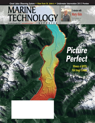 Marine Technology Magazine Cover Nov 2011 - FreshWater Monitoring and Sensors