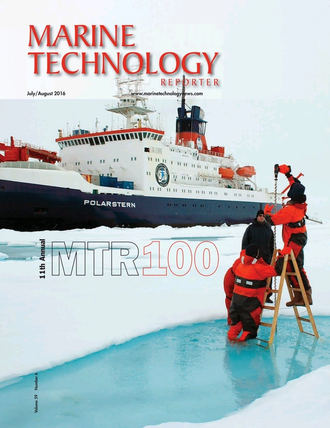 Marine Technology Magazine Cover Jul 2016 - MTR 100: The 11th Annual Listing of 100 Leading Subsea Companies