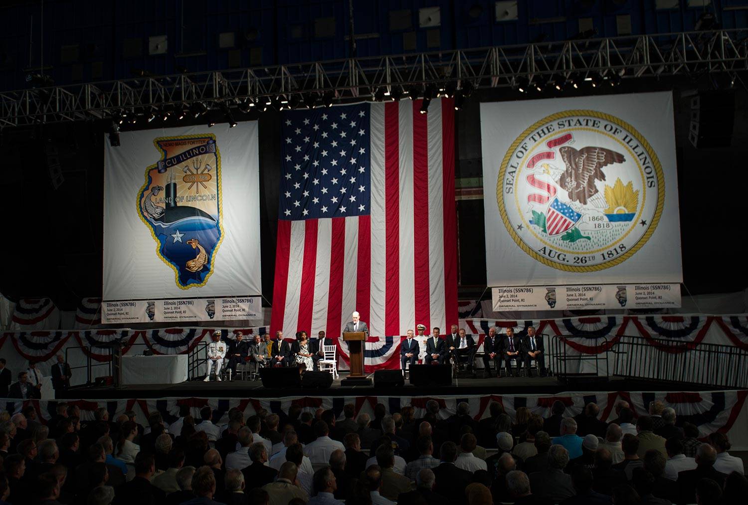 Michelle Obama Christens Navy's New Submarine