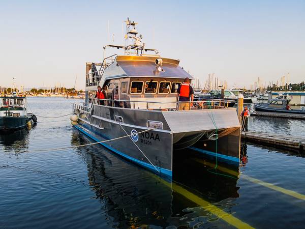 AAM Launches 50’ Research Vessel For NOAA