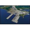 Aerial view of the Port of Davisville at Quonset Business Park.