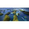 Aerial view of the Rock Islands and coral seascape at the Republic of Palau. [Photo credit: The Nature Conservancy]