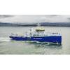 RV Anna Weber-van Bosse at the sea trials on 6 February at Vigo (Photo: ARMON)