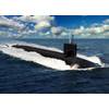 An artist rendering of the future U.S. Navy Columbia-class ballistic missile submarines. The 12 submarines of the Columbia-class will replace the Ohio-class submarines which are reaching their maximum extended service life. It is planned that the construction of USS Columbia (SSBN-826) will begin in in fiscal year 2021, with delivery in fiscal year 2028, and being on patrol in 2031. (Illustration: U.S. Navy)