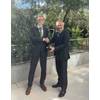 On behalf of Van Oord, Govert van Oord (r) accepts the Safety Award 2026 which was bestowed by IADC’s President Frank Verhoeven (l). © Van Oord