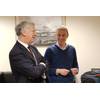 Dr. Chris Haworth, Business Development Manager at SeeByte with Rt Hon Michael Fallon (Photo: SeeByte)