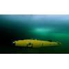 The AUV DeepLeng navigates autonomously in a frozen lake during field tests in Sweden. Copyright: DFKI