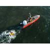 The Fugro Blue Essence uncrewed surface vehicle retrieves the Fugro Blue Volta electric remotely operated vehicle in the North Sea on March 3, 2022. Credit: Fugro