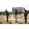 Hampton Mayor Donnie Tuck, Virginia Governor Ralph Northam and HII Executive Vice President and President, HII Technical Solutions Andy Green break ground on HII’s Unmanned Systems Center of Excellence. (Photo: HII)
