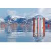 KOSMOS mesocosms in Kongsfjord, Svalbard. (Image credit: Signe Klavsen, GEOMAR)