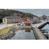 MacArtney Sweden's new office at Nya Varvet (yellow building), set within a busy marine hub, supports more direct involvement in system decisions. © MacArtney