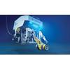 Oceaneering's electric work class eNovus ROV with handheld tooling interface. (Image: Oceaneering)