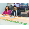 Pictured: Petrobras' Roberta Alves Mendes and Shearwater's Mehul Supawala - Credit: Shearwater GeoServices