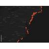 Map of USO reports of the U.S. East Coast. © Enigma