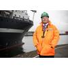 Roddy James, Director of Stork Technical Services Subsea, with the company’s chartered Olympic Triton vessel.