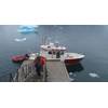 The survey of Ikka Fjord was conducted between the 20th and 21st June 2019, with the first day spent partly on training and familiarizng the cox with the survey requirements and reconnaissance to identify navigation hazards in the fjord caused by the columns and rock skerries as well as some acquisition. The second day was spent entirely on acquisition followed by demobilization of the spread from ‘Siku’. Image: Courtesy Norbit