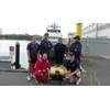 The team from the Royal New Zealand Navy on site with The Underwater Centre’s ROV Training and Operations Superintendent, Paul Bury (red suit). (Photo: The Underwater Center)