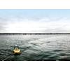Testing the USV’s systems in a bay near Qingdao, China. The test includes boat stability (by hauling/dragging the vehicle) and communication quality. Photo: Nortek