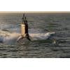 The Virginia-class attack submarine Pre-Commissioning Unit (PCU) Minnesota (SSN 783) is shown during sea trials.  (U.S. Navy photo courtesy of Huntington Ingalls Industries/Released)