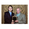 Yang Zhao receives SEG award: Photo courtesy of SEC
