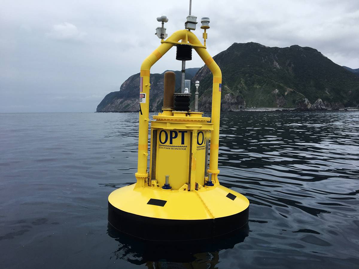 Ocean energy. Power Buoy PB-150. Волновая электростанция Ocean Buoy. Ocean Power Technologies. Поплавковая волновая электростанция.