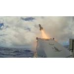 A Lockheed Martin Joint Air-to-Ground Missile is fired from a Saildrone Surveyor USV during the US Navy’s Rim of the Pacific (RIMPAC) exercise.
Image courtesy Saildrone
