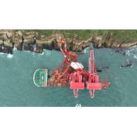 Aerial view of recovery operation (Credit: Dong Fang Offshore)