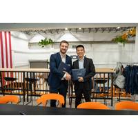 L to R: Alexander Petersen, Co-Founder and CEO of MOBY Robotics and Michael Kei, ABS Vice President, Technology (Source: ABS)